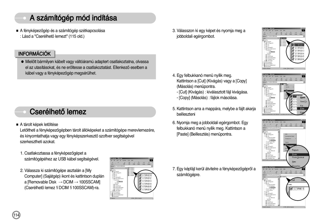 Samsung EC-I7ZZZSBA/NL, EC-I7ZZZBBA/FR, EC-I7ZZZBBA/DE, EC-I7ZZZSBB/DE, EC-I7ZZZSBB/FR, EC-I7ZZZBBA/NL manual CserélhetŒ lemez 