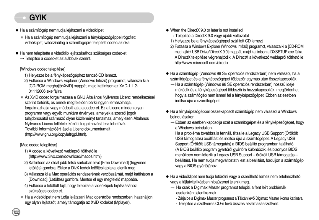 Samsung EC-I7ZZZSBB/DE, EC-I7ZZZBBA/FR, EC-I7ZZZBBA/DE, EC-I7ZZZSBB/FR, EC-I7ZZZBBA/NL, EC-I7ZZZSBA/NL, EC-I7ZZZBBA/DK manual 122 