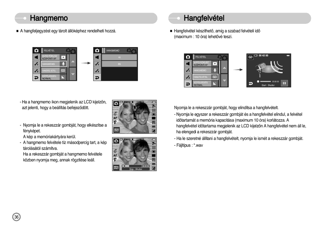 Samsung EC-I7ZZZBBA/NL, EC-I7ZZZBBA/FR, EC-I7ZZZBBA/DE, EC-I7ZZZSBB/DE, EC-I7ZZZSBB/FR, EC-I7ZZZSBA/NL Hangmemo Hangfelvétel 