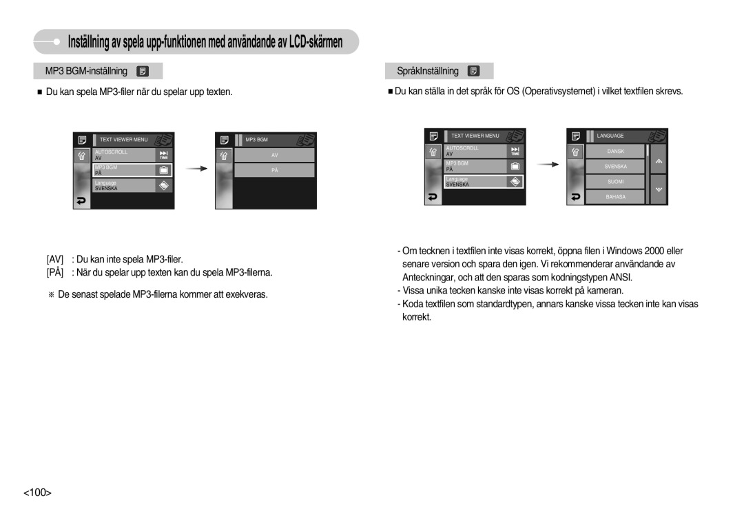 Samsung EC-I7ZZZBBA/FI, EC-I7ZZZBBC/E2, EC-I7ZZZSBC/E2, EC-I7ZZZBBA/DE, EC-I7ZZZSBB/DE, EC-I7ZZZSBA/FI, EC-I7ZZZSBB/E2 manual 100 