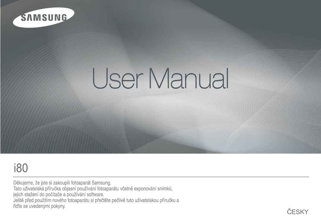 Samsung EC-I80ZZSDA/E3, EC-I80ZZBDA/E3 manual 