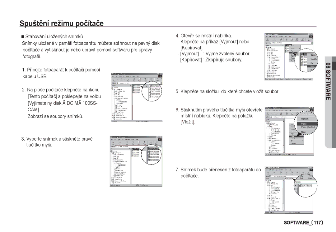 Samsung EC-I80ZZBDA/E3, EC-I80ZZSDA/E3 manual SpuštČní režimu poþítaþe 