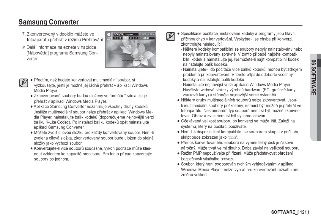 Samsung EC-I80ZZBDA/E3, EC-I80ZZSDA/E3 manual Samsung Converter 