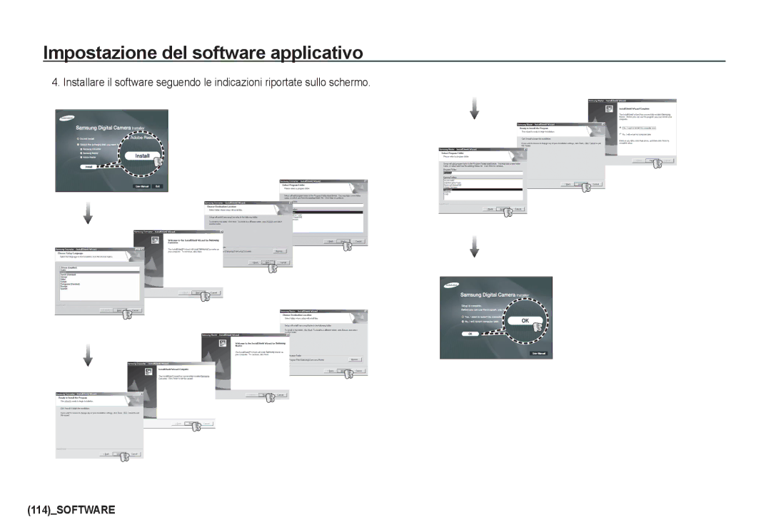 Samsung EC-I80ZZSBA/E1, EC-I80ZZSBA/E2, EC-I80ZZBBA/E2, EC-I80ZZBDA/E3, EC-I80ZZSDA/E3, EC-I80ZZBBB/E1 manual 114SOFTWARE 