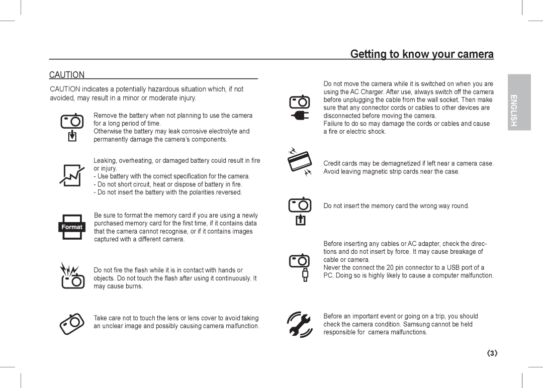 Samsung EC-I80ZZBDA/E3, EC-I80ZZSBA/FR, EC-I80ZZBBA/FR, EC-I80ZZSBA/E2, EC-I80ZZBBA/E2 manual Getting to know your camera 