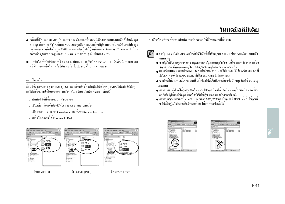 Samsung EC-I80ZZBBA/MX, EC-I80ZZSBA/FR, EC-I80ZZBBA/FR, EC-I80ZZSBA/E2, EC-I80ZZBBA/E2, EC-I80ZZBDA/E3 manual โหมดมัลติมีเดีย 