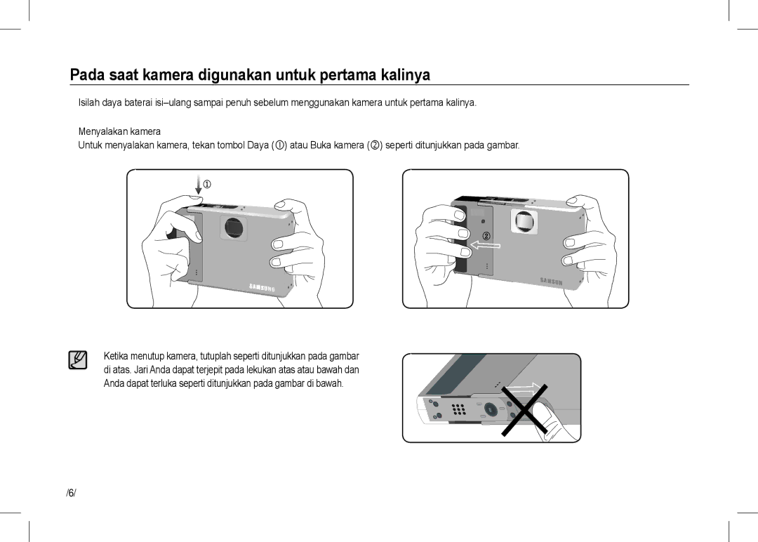 Samsung EC-I80ZZSBA/TR, EC-I80ZZSBA/FR, EC-I80ZZBBA/FR, EC-I80ZZSBA/E2 manual Pada saat kamera digunakan untuk pertama kalinya 