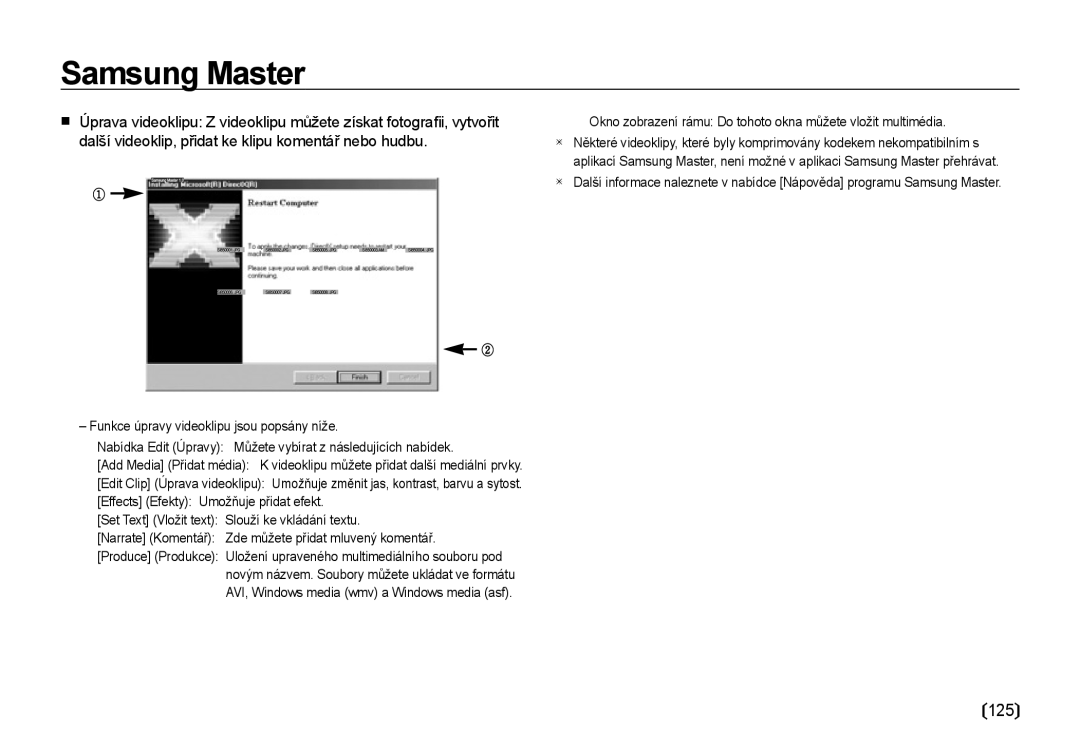 Samsung EC-I85ZZRBA/DE, EC-I85ZZBBA/E3, EC-I85ZZSBA/E3 manual 125 