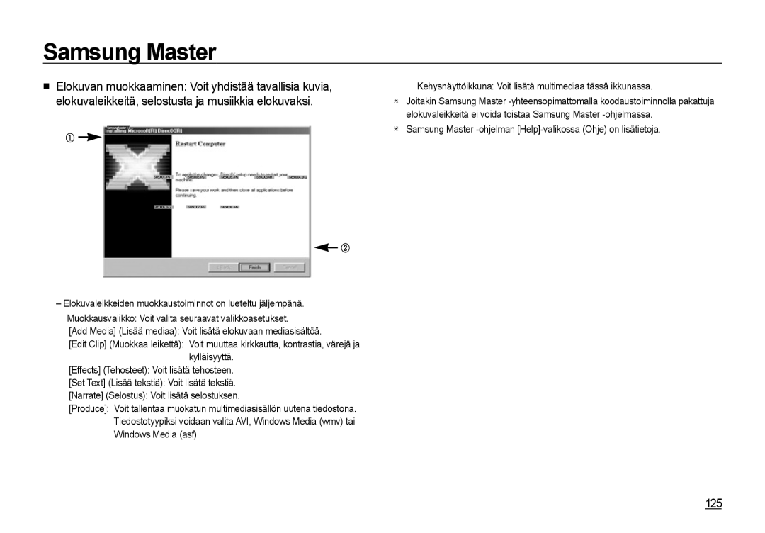 Samsung EC-I85ZZRBA/E2, EC-I85ZZGBA/E2, EC-I85ZZBBA/E3, EC-I85ZZSBA/E2, EC-I85ZZBBA/E2 manual 125 