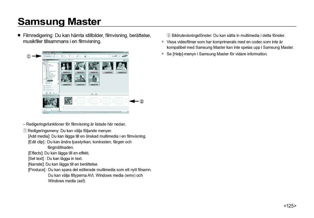 Samsung EC-I85ZZRBA/E2, EC-I85ZZGBA/E2, EC-I85ZZBBA/E3, EC-I85ZZSBA/E2, EC-I85ZZBBA/E2 manual 125 