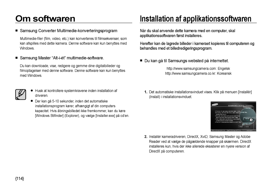 Samsung EC-I85ZZBBA/E2  Samsung Converter Multimedie-konverteringsprogram,  Samsung Master Alt-i-ét multimedie-software 