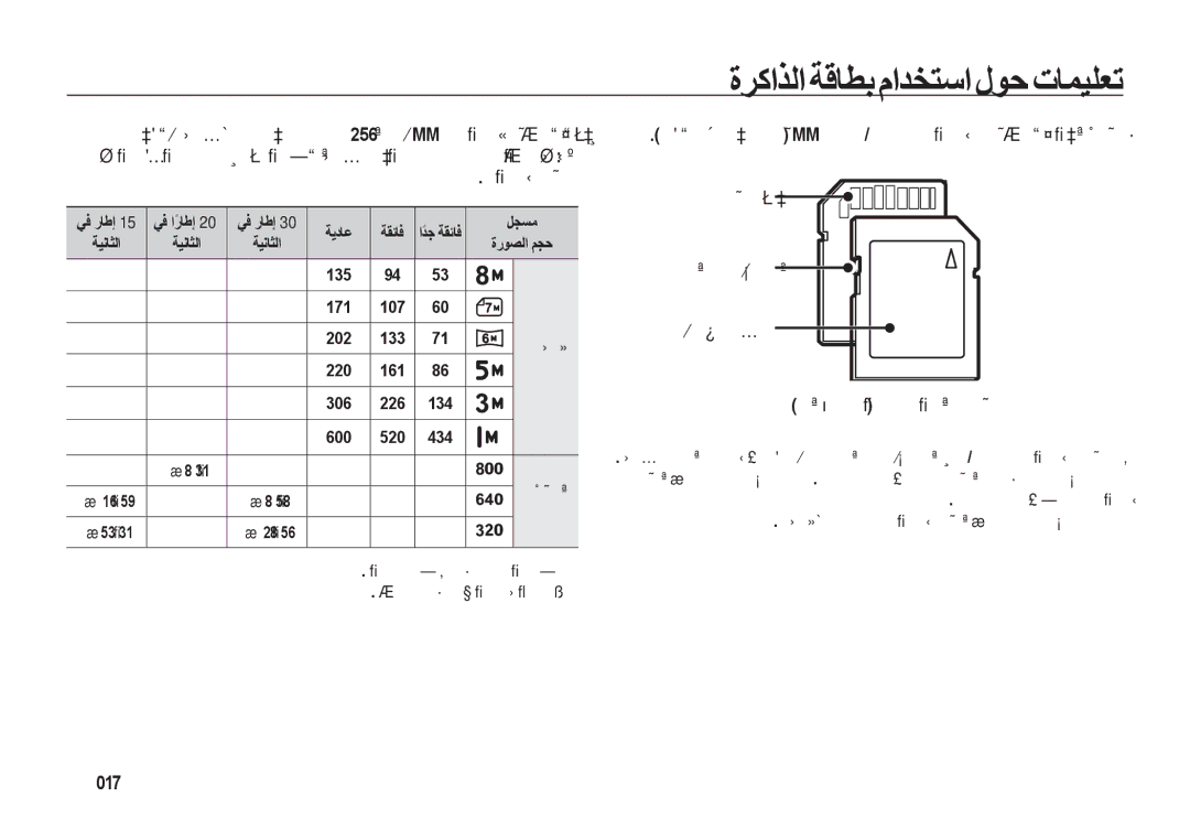 Samsung EC-I8ZZZWBA/IT, EC-I8ZZZPBA/E2, EC-I8ZZZWBA/E3, EC-I8ZZZPBA/GB, EC-I8ZZZBBA/E3 manual AR-017, ﻲﻓ ﺍًﺭﺎﻃﺇ, ﻞﺠﺴﻣ ﺔﻴﻧﺎﺜﻟﺍ 