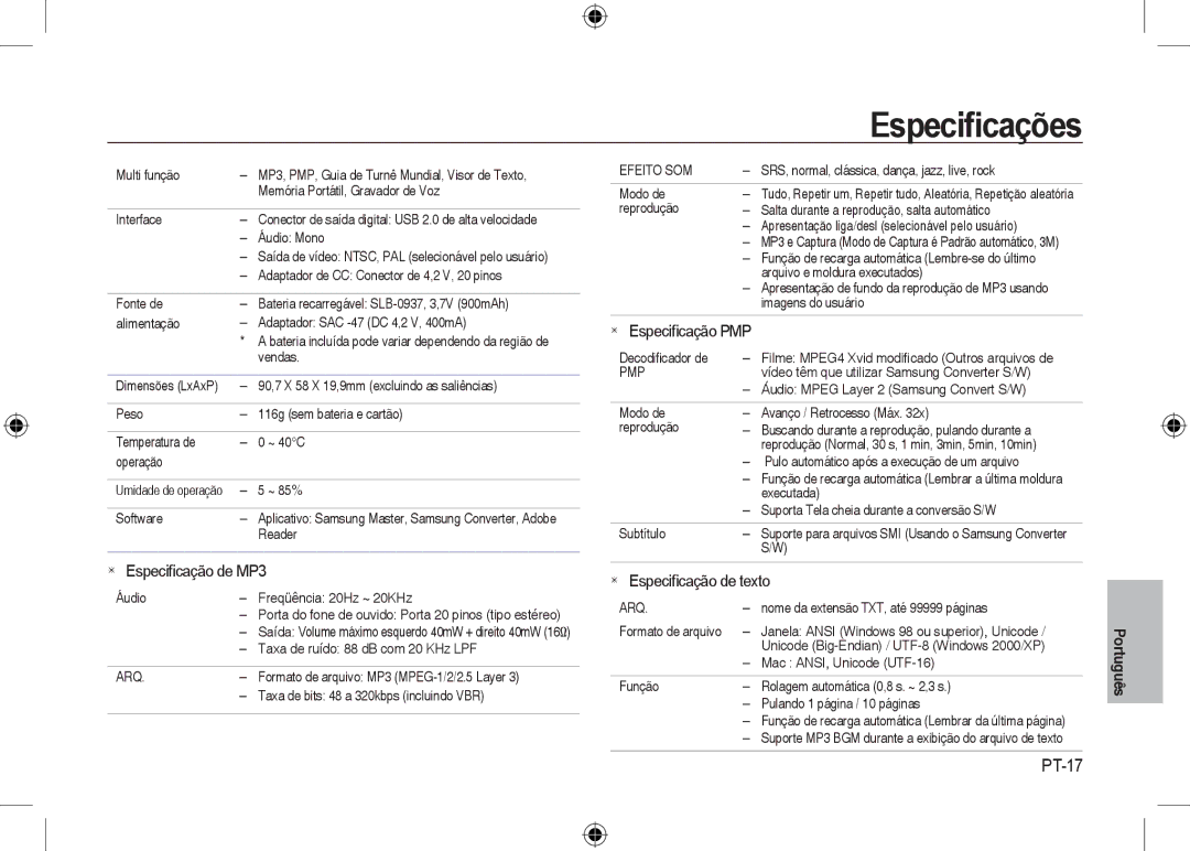 Samsung EC-I8ZZZUBB/FR, EC-I8ZZZPBA/E2, EC-I8ZZZWBA/E3, EC-I8ZZZPBA/GB, EC-I8ZZZBBA/E3, EC-I8ZZZPBB/FR PT-17, Efeito SOM, Arq 