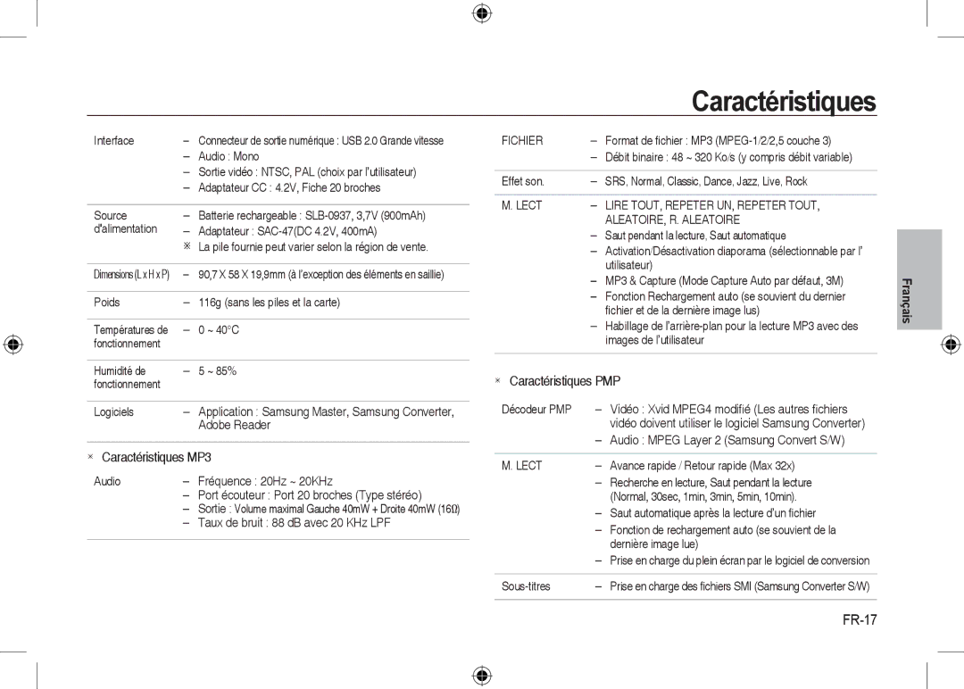 Samsung EC-I8ZZZUBA/TW, EC-I8ZZZPBA/E2, EC-I8ZZZWBA/E3, EC-I8ZZZPBA/GB, EC-I8ZZZBBA/E3, EC-I8ZZZPBB/FR FR-17, Fichier, Lect 