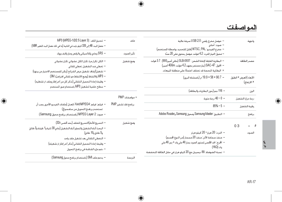 Samsung EC-I8ZZZPBA/LV, EC-I8ZZZPBA/E2, EC-I8ZZZWBA/E3, EC-I8ZZZPBA/GB, EC-I8ZZZBBA/E3, EC-I8ZZZPBB/FR, EC-I8ZZZUBA/E3 AR-17 