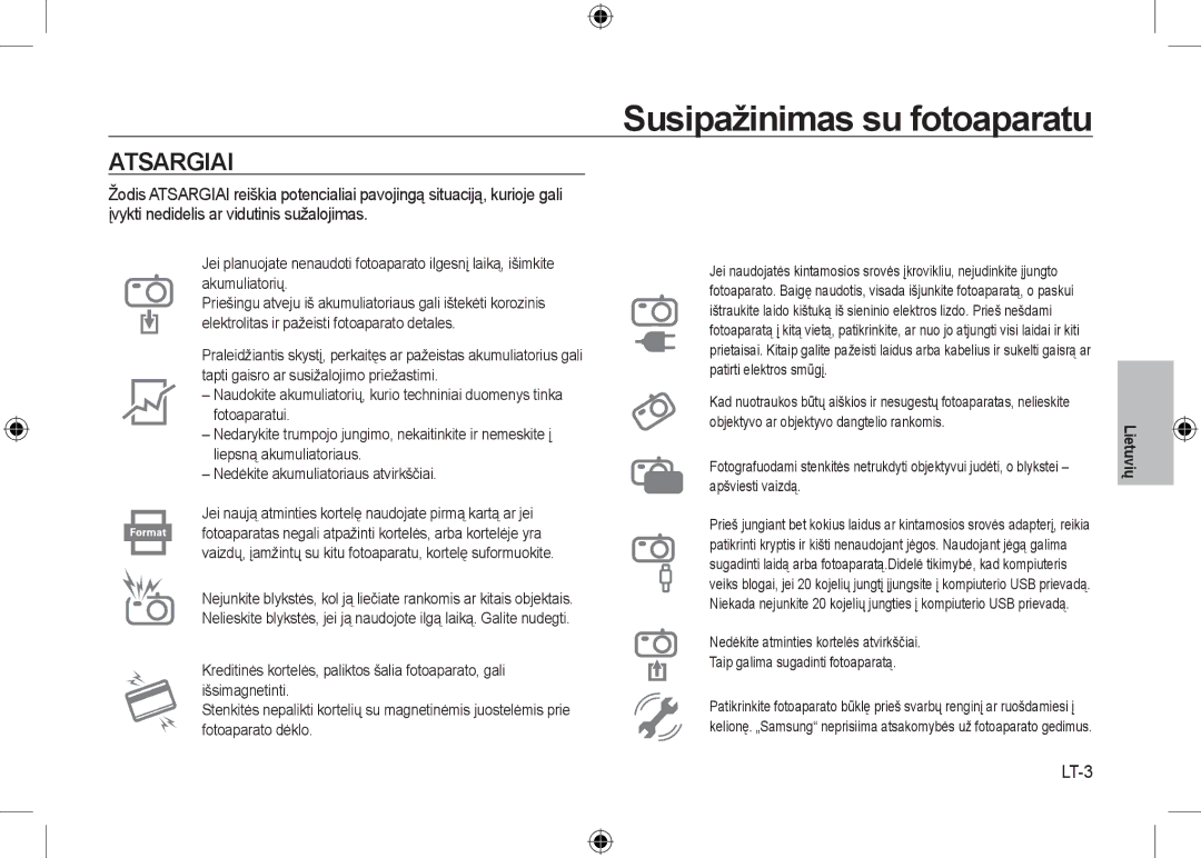 Samsung EC-I8ZZZWBA/TR, EC-I8ZZZPBA/E2, EC-I8ZZZWBA/E3, EC-I8ZZZPBA/GB, EC-I8ZZZBBA/E3, EC-I8ZZZPBB/FR manual LT-3, Lietuvių 