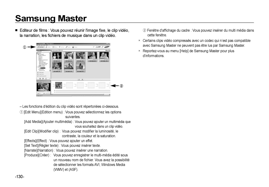 Samsung EC-I8ZZZUBA/E3, EC-I8ZZZPBA/E2, EC-I8ZZZWBA/E3, EC-I8ZZZPBA/GB, EC-I8ZZZBBA/E3, EC-I8ZZZPBB/FR manual 130, Suivantes 