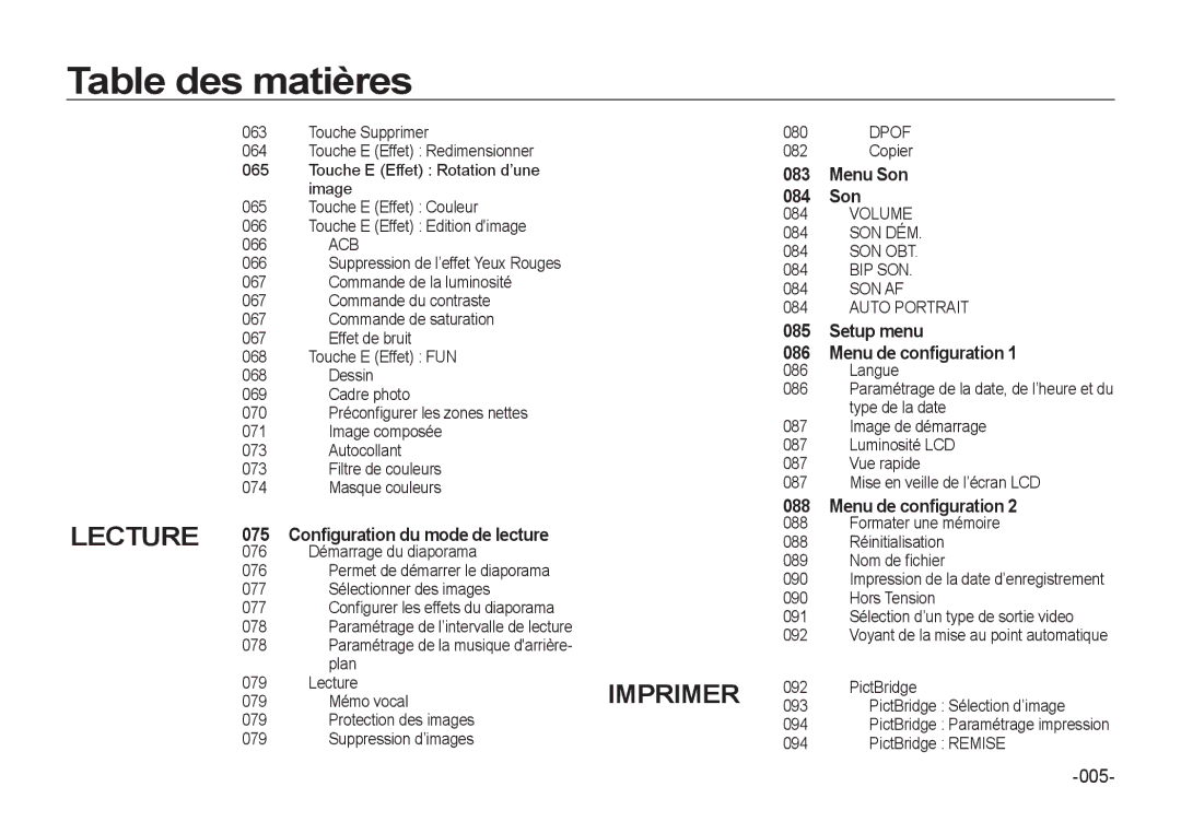 Samsung EC-I8ZZZWBA/GB, EC-I8ZZZPBA/E2, EC-I8ZZZWBA/E3, EC-I8ZZZPBA/GB, EC-I8ZZZBBA/E3, EC-I8ZZZPBB/FR, EC-I8ZZZUBA/E3 manual 005 