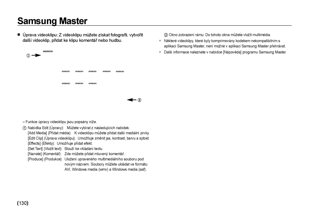 Samsung EC-I8ZZZBBA/E3, EC-I8ZZZWBA/E3 manual Okno zobrazení rámu Do tohoto okna můžete vložit multimédia 