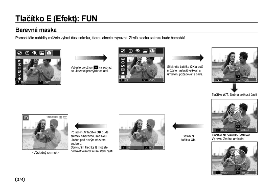 Samsung EC-I8ZZZBBA/E3, EC-I8ZZZWBA/E3 manual Barevná maska, Výsledný snímek 