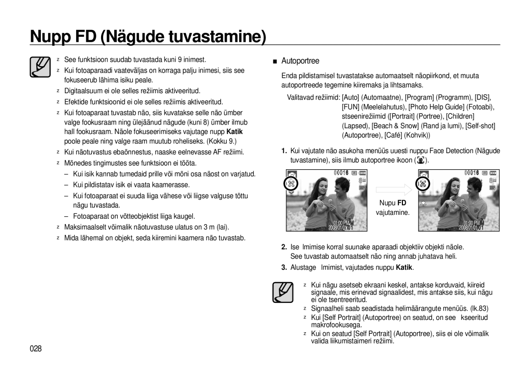 Samsung EC-I8ZZZBBA/RU, EC-I8ZZZWBA/RU manual Autoportree, 028 