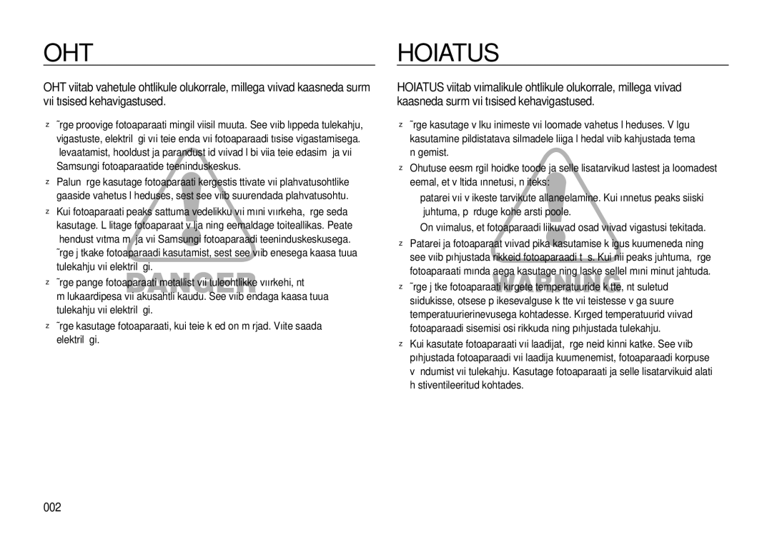 Samsung EC-I8ZZZBBA/RU, EC-I8ZZZWBA/RU manual Oht, 002 