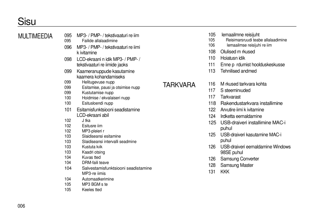 Samsung EC-I8ZZZBBA/RU, EC-I8ZZZWBA/RU manual 006, Failide allalaadimine 