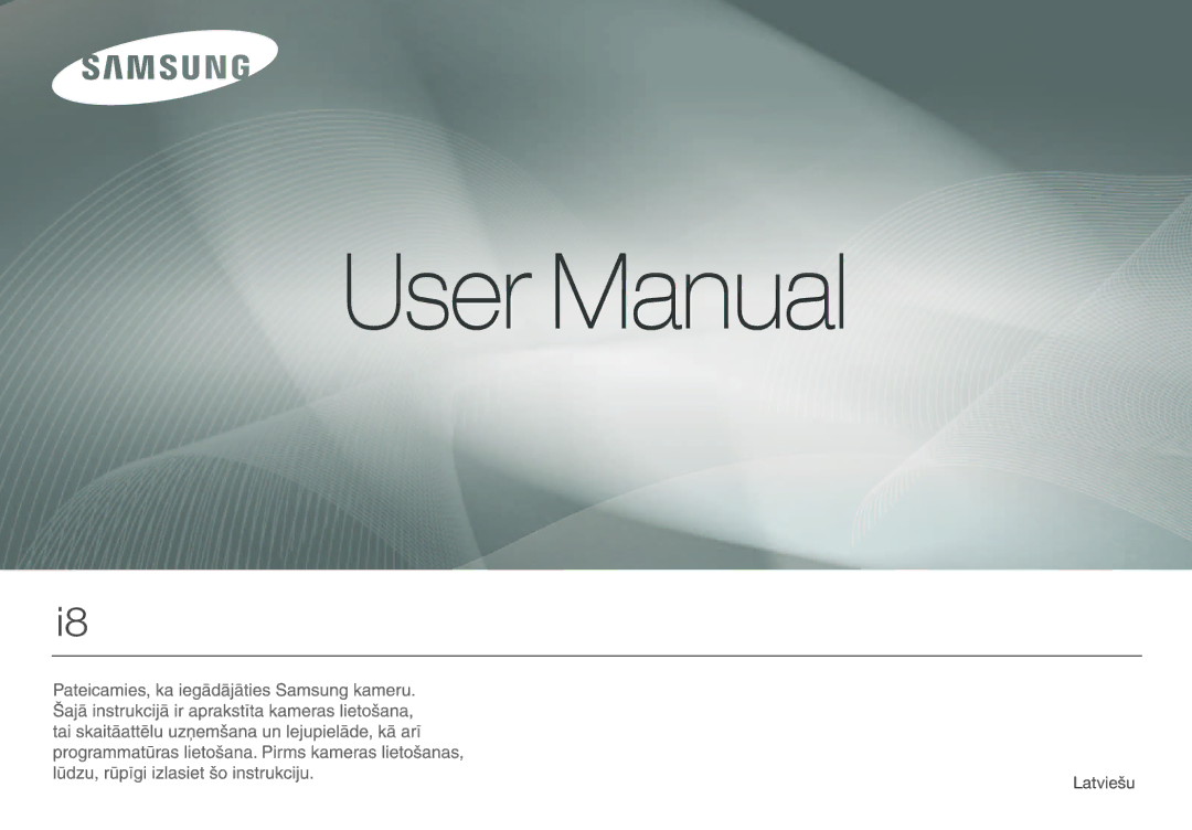 Samsung EC-I8ZZZBBA/RU, EC-I8ZZZWBA/RU manual 