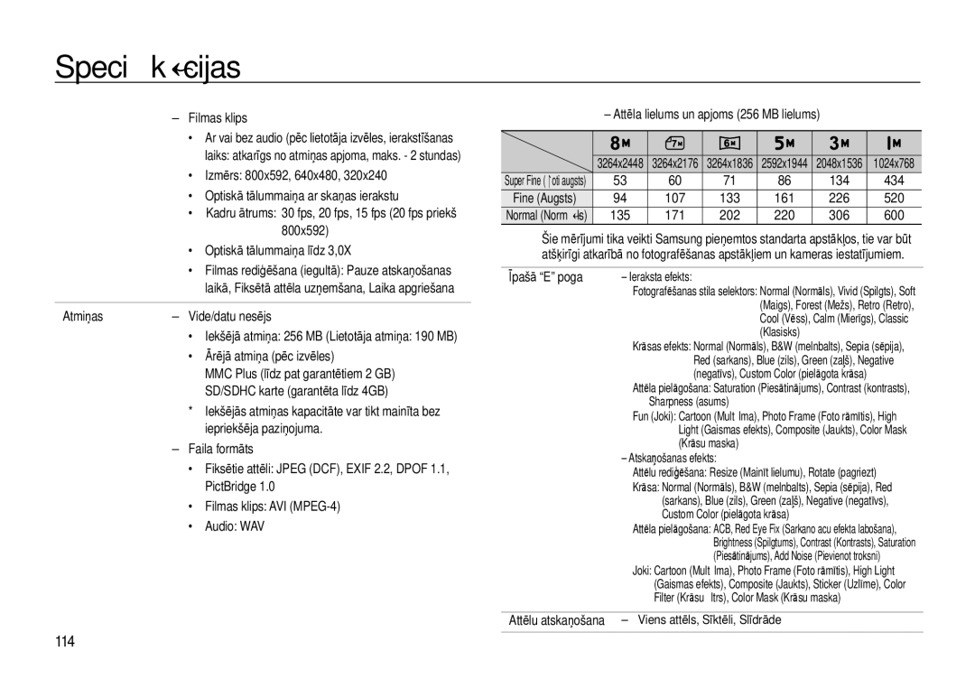 Samsung EC-I8ZZZBBA/RU, EC-I8ZZZWBA/RU manual 114 