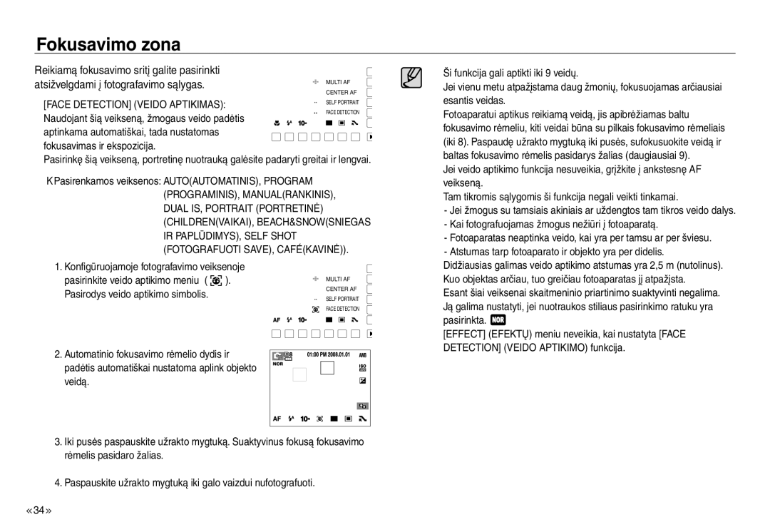 Samsung EC-J45ABDA/EU3 manual Konfigūruojamoje fotografavimo veiksenoje 