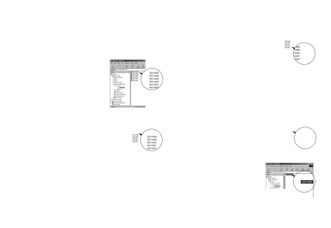 Samsung EC-L100ZBBA/RU „ Įrašytų vaizdų atsisiuntimas, USB kabeliu prijunkite fotoaparatą prie savo kompiuterio, Iškerpama 