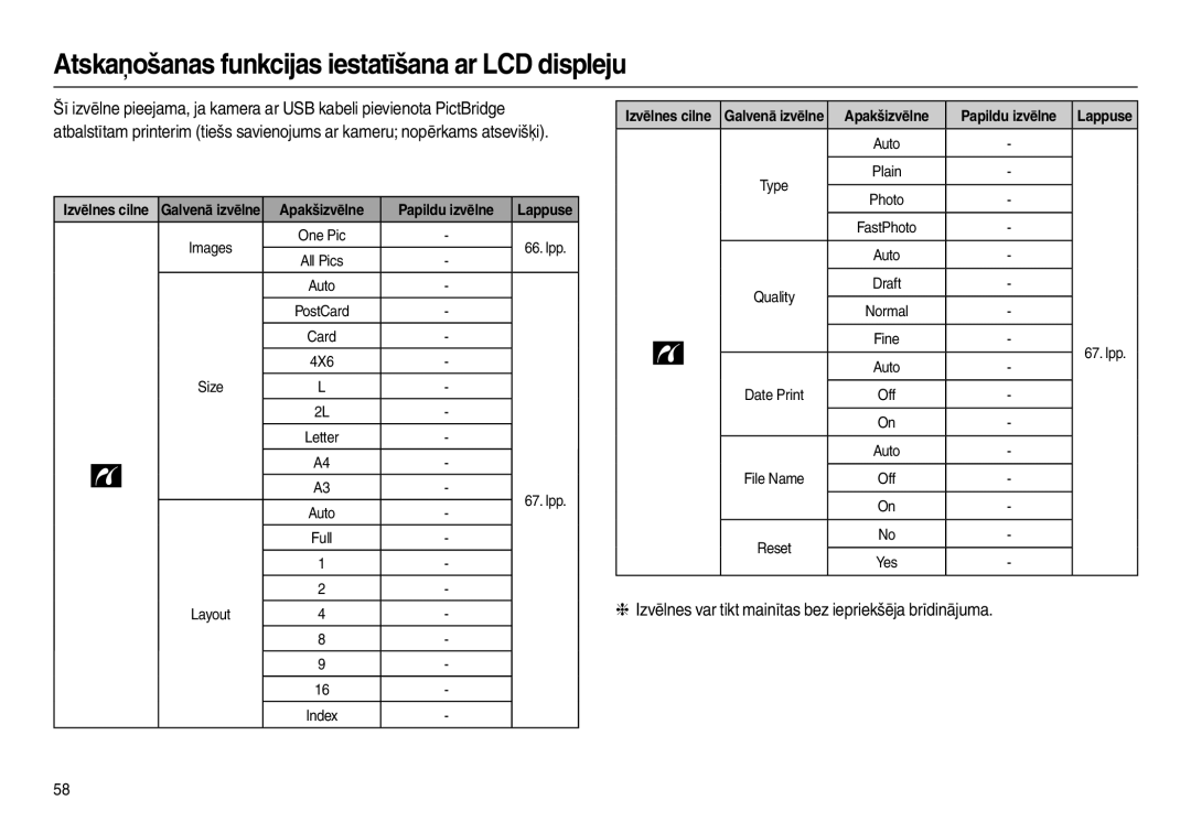 Samsung EC-L100ZBBA/RU, EC-L100ZSBA/RU manual Atskaņošanas funkcijas iestatīšana ar LCD displeju 