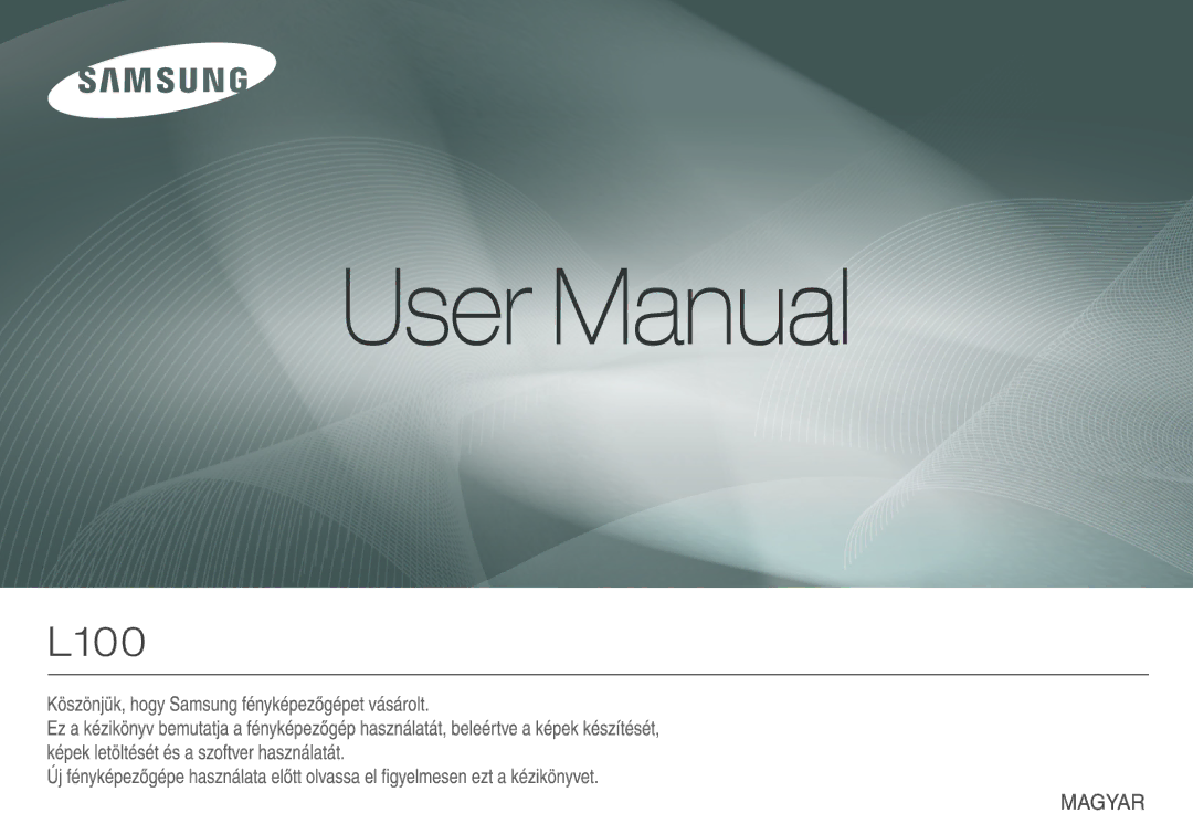 Samsung EC-L100ZBDA/E3, EC-L100ZUDA/E3, EC-L100ZBBA/FR, EC-L100ZUBA/FR, EC-L100ZSDA/E3, EC-L100ZSBA/FR, EC-L100ZRDA/E3 manual 