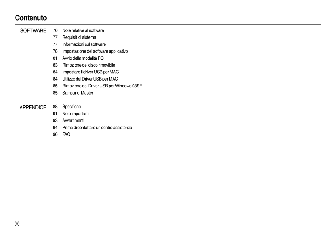 Samsung EC-L100ZRBA/E2 manual Requisiti di sistema, Informazioni sul software, Impostazione del software applicativo 