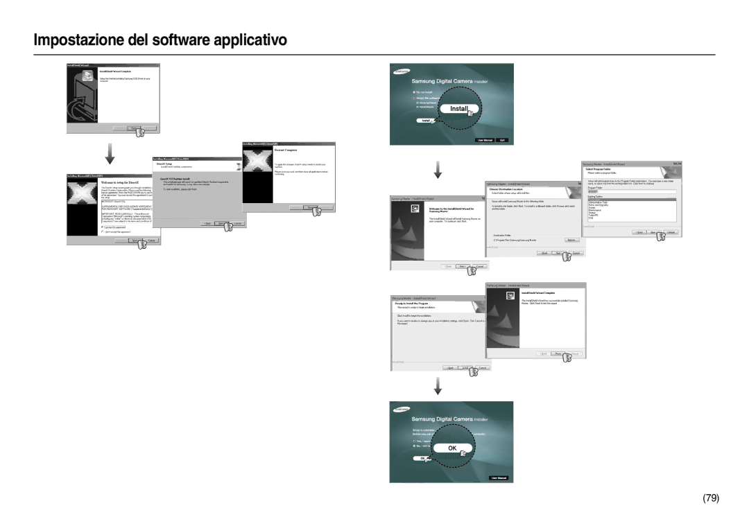 Samsung EC-L100ZRDA/E3, EC-L100ZUDA/E3, EC-L100ZBDA/E3, EC-L100ZUBA/E2, EC-L100ZSBA/E2 Impostazione del software applicativo 