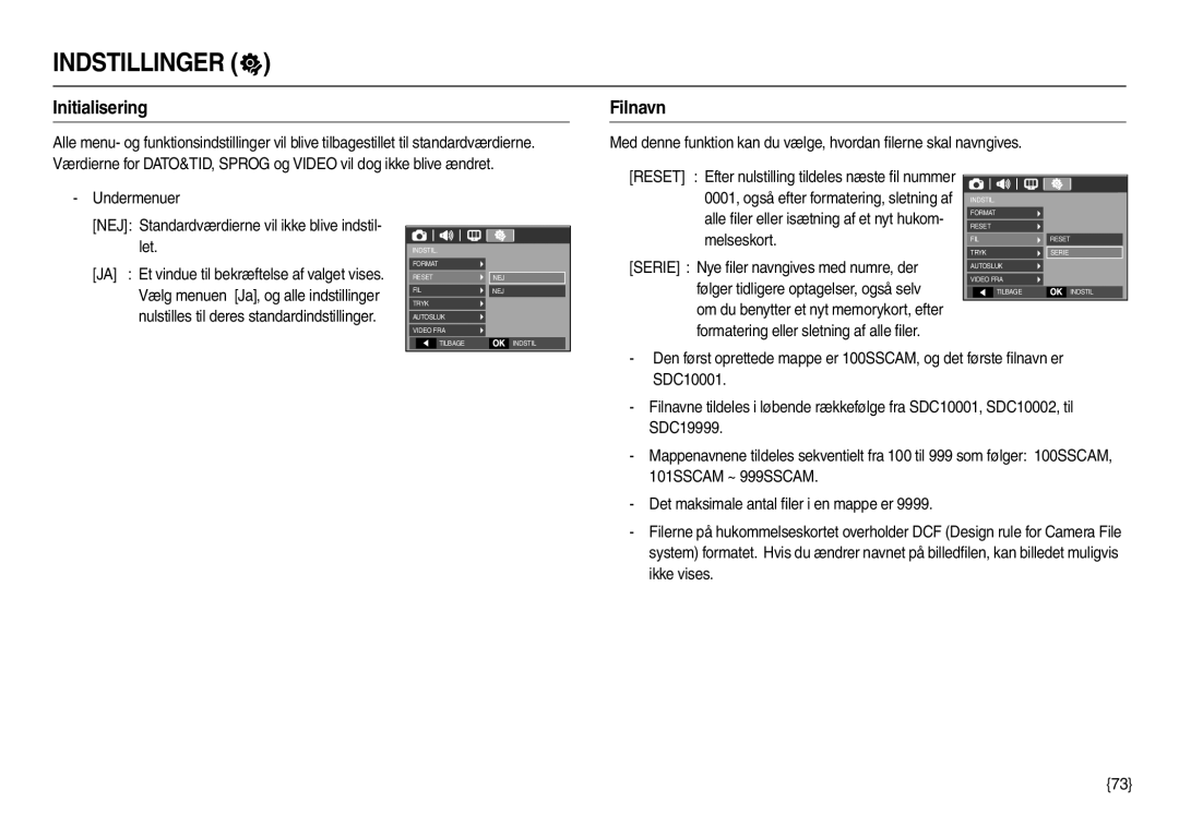 Samsung EC-L100ZBBA/E2, EC-L100ZUDA/E3, EC-L100ZBDA/E3, EC-L100ZUBA/E2, EC-L100ZSBA/E2, EC-L100ZSDA/E3 Initialisering, Filnavn 