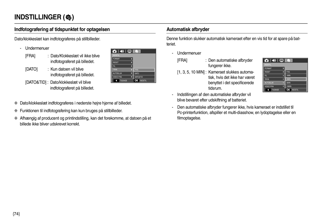 Samsung EC-L100ZSFA/E2, EC-L100ZUDA/E3, EC-L100ZBDA/E3, EC-L100ZUBA/E2, EC-L100ZSBA/E2 Kun datoen vil blive, Fungerer ikke 