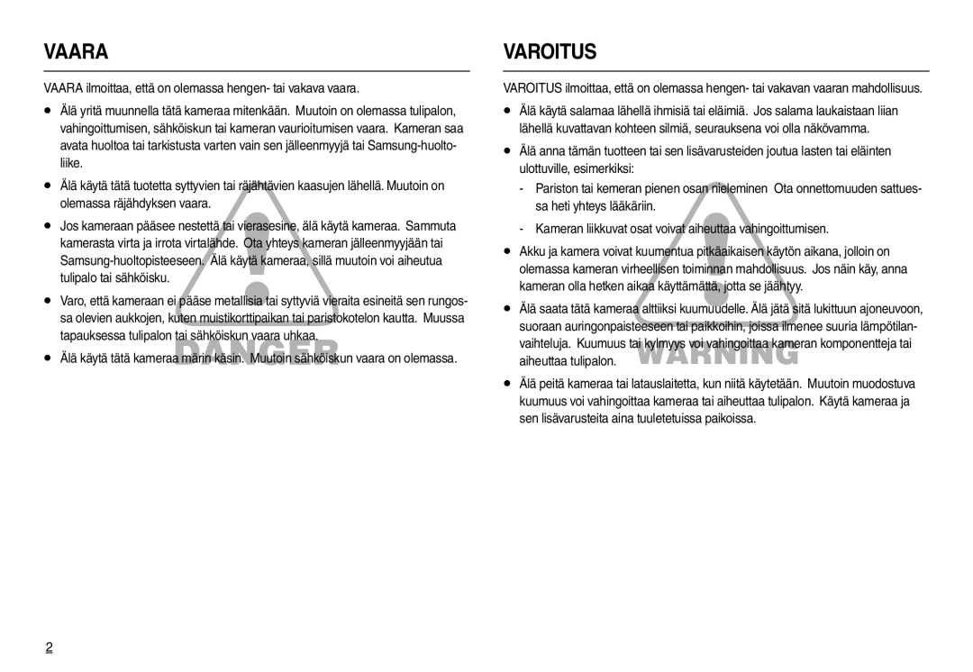 Samsung EC-L100ZSBA/E2, EC-L100ZUDA/E3, EC-L100ZBDA/E3, EC-L100ZUBA/E2, EC-L100ZSDA/E3, EC-L100ZRDA/E3, EC-L100ZRBA/E2 Vaara 