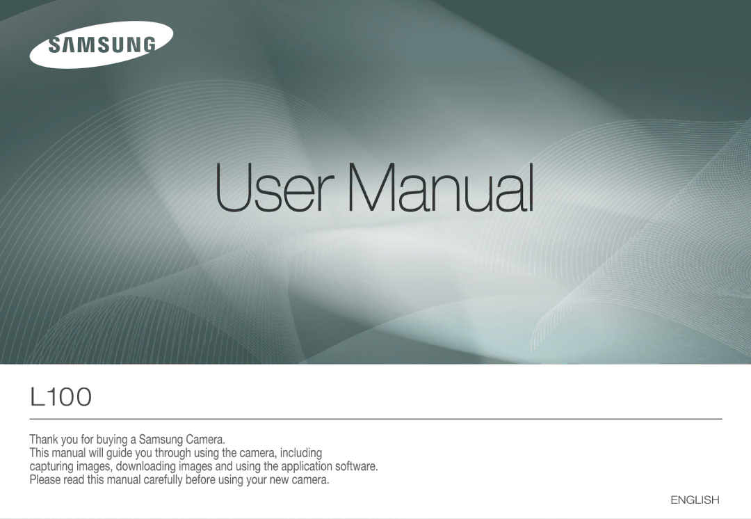 Samsung EC-L100ZSFA/FR, EC-L100ZUDA/E3, EC-L100ZBDA/E3, EC-L100ZUBA/E2, EC-L100ZBBA/FR, EC-L100ZBFA/FR, EC-L100ZUBA/FR manual 