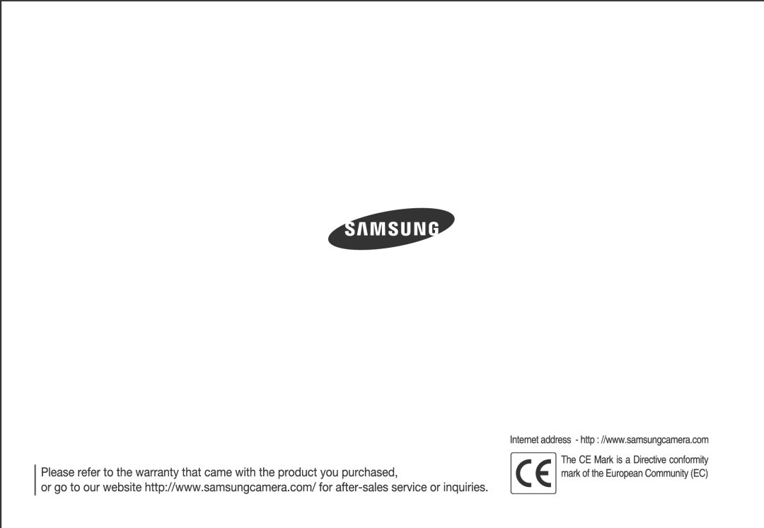 Samsung EC-L100ZUBA/TW, EC-L100ZUDA/E3, EC-L100ZSFA/FR, EC-L100ZBDA/E3, EC-L100ZUBA/E2, EC-L100ZBBA/FR, EC-L100ZBFA/FR manual 