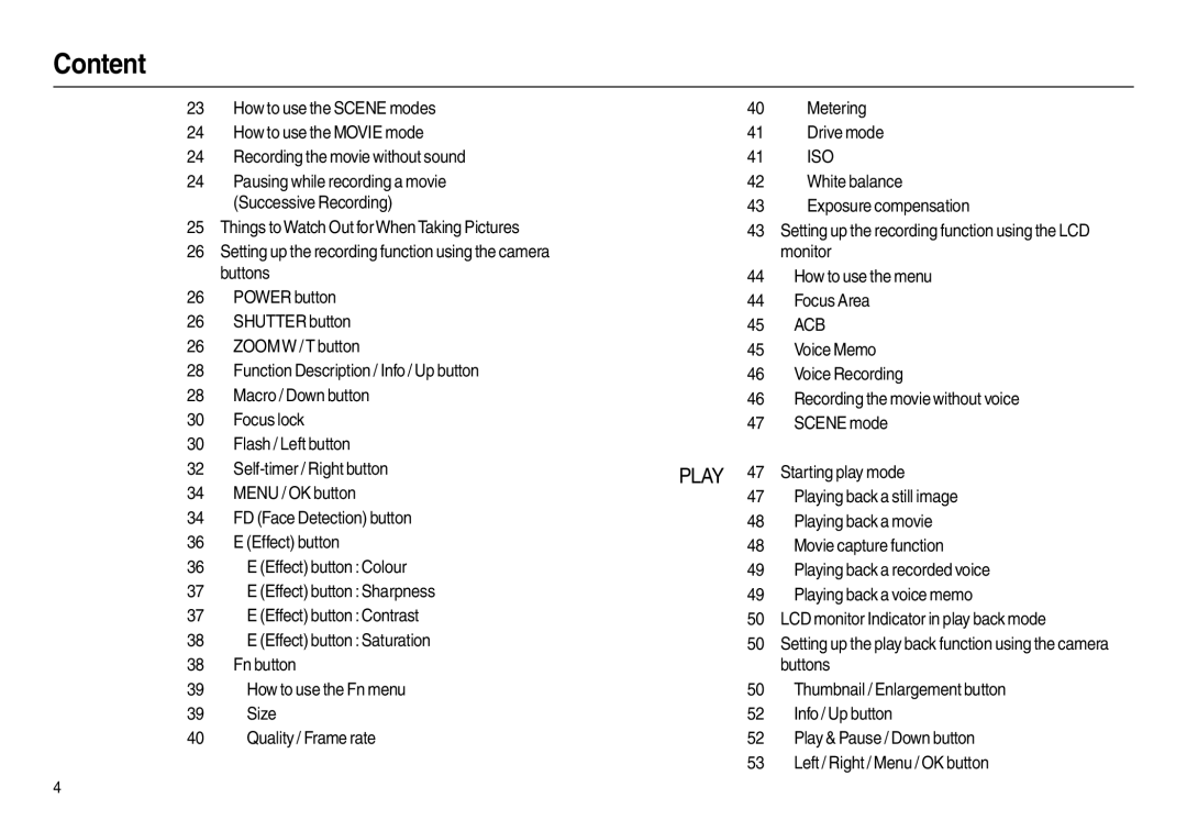 Samsung EC-L100ZBFA/FR, EC-L100ZUDA/E3, EC-L100ZSFA/FR, EC-L100ZBDA/E3 Pausing while recording a movie Successive Recording 