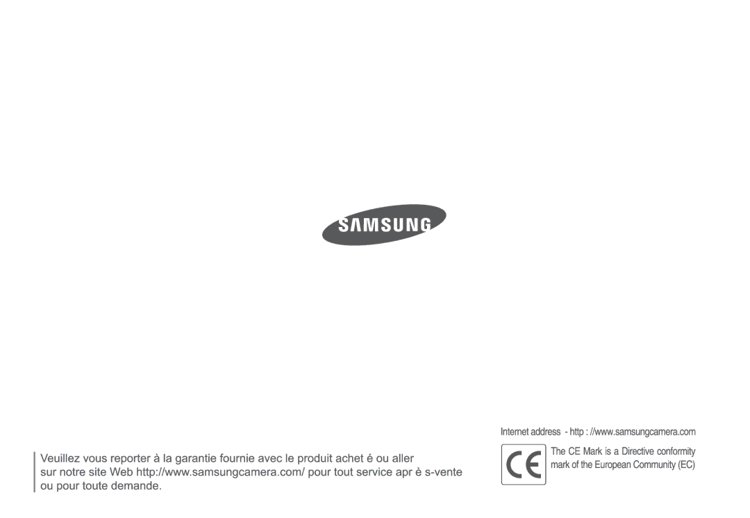 Samsung EC-L100ZBDA/E3, EC-L100ZUDA/E3, EC-L100ZSFA/FR, EC-L100ZUBA/E2, EC-L100ZBBA/FR, EC-L100ZBFA/FR, EC-L100ZUBA/FR manual 