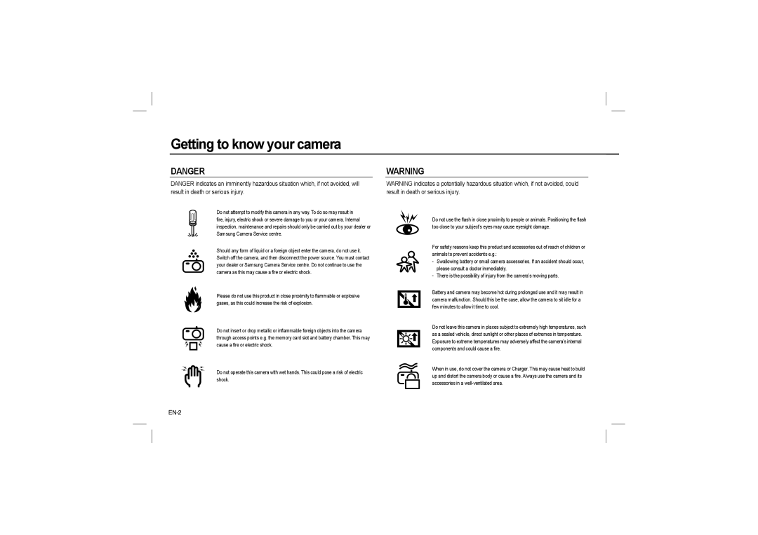 Samsung EC-L110ZBDA/E3, EC-L110ZPDA/E3, EC-L110ZSBA/FR, EC-L110ZUDA/E3, EC-L110ZBBA/FR, EC-L110ZRFA/FR, EC-L110R01KFR manual EN-2 