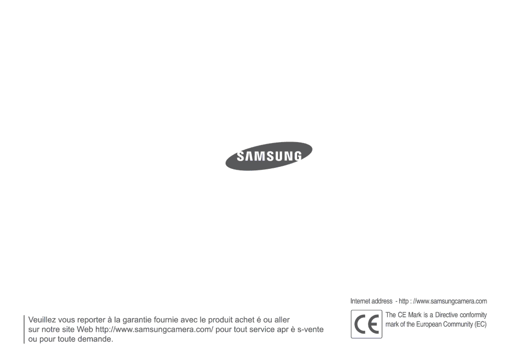 Samsung EC-L110ZSBA/FR, EC-L110ZPDA/E3, EC-L110ZUDA/E3, EC-L110ZBDA/E3, EC-L110ZBBA/FR, EC-L110ZRFA/FR, EC-L110R01KFR manual 