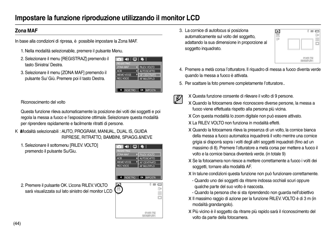 Samsung EC-L110ZSFA/IT, EC-L110ZPDA/E3, EC-L110ZUDA/E3, EC-L110ZBDA/E3, EC-L110ZRDA/E3, EC-L110ZSDA/E3, EC-L110ZPBA/E2 Zona MAF 