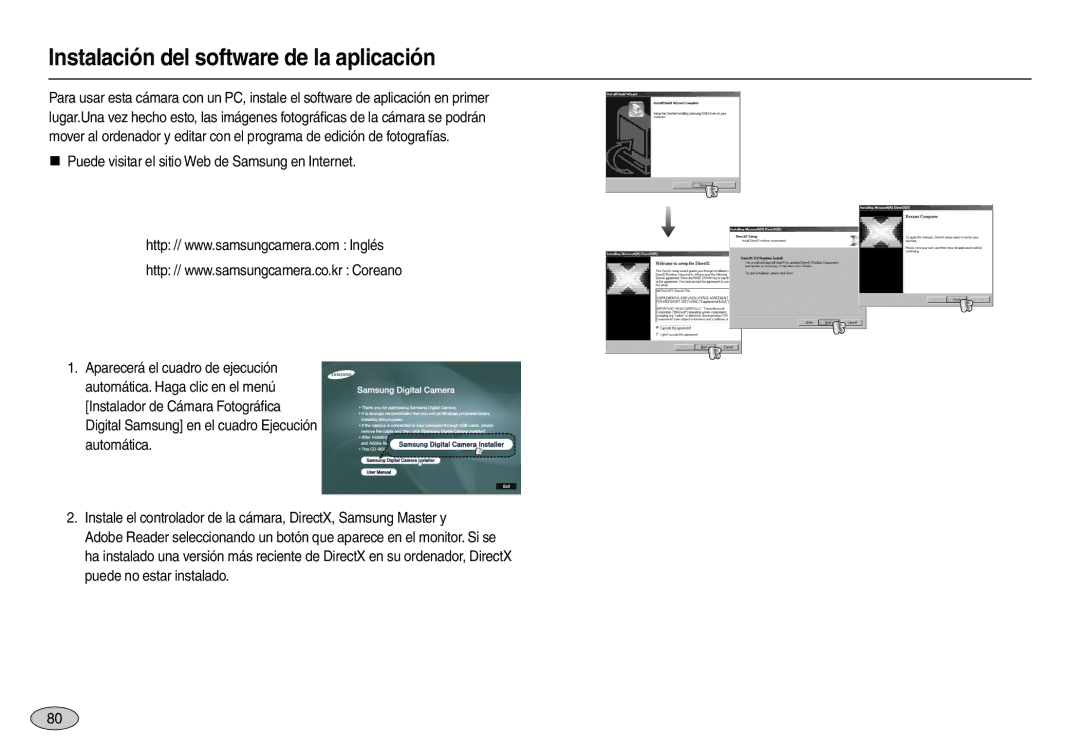 Samsung EC-L110ZRDA/E3, EC-L110ZPDA/E3, EC-L110ZUDA/E3, EC-L110ZBDA/E3 manual Instalación del software de la aplicación 