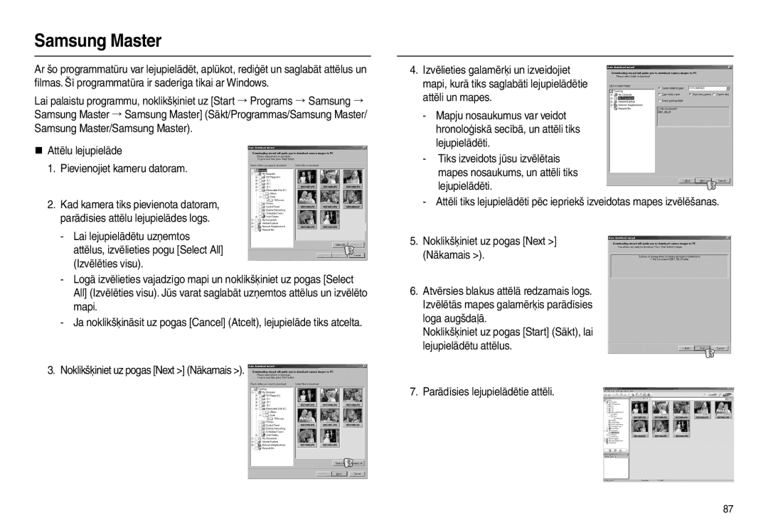 Samsung EC-L110ZRBA/RU, EC-L110ZBBA/RU Samsung Master, „ Attēlu lejupielāde Pievienojiet kameru datoram, Lejupielādēti 