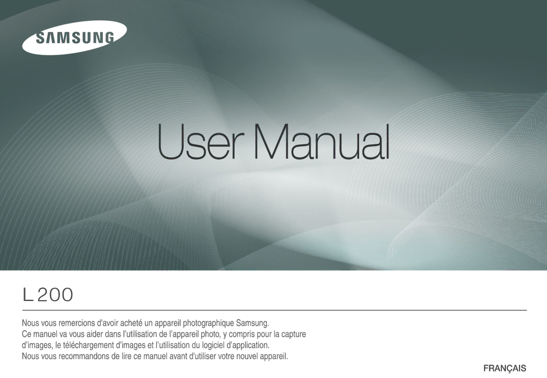 Samsung EC-L200ZRBA/FR, EC-L200ZBBA/FR, EC-L200ZSBA/FR, EC-L200ZPBA/FR manual 