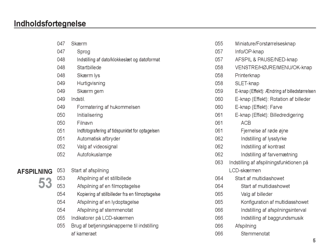 Samsung EC-L201ZPBA/E2, EC-L201ZBBA/E2 manual Indstilling af farvemætning, Start af multidiashowet, Valg af billeder 