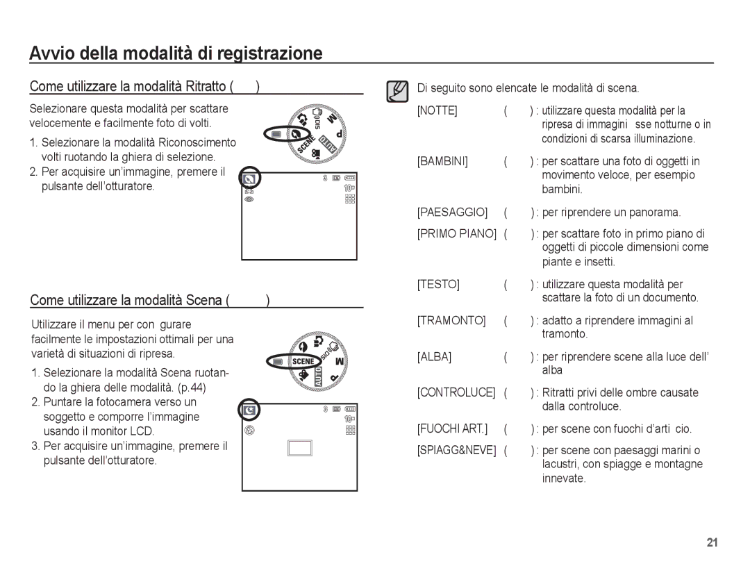 Samsung EC-L201ZUBB/IT, EC-L201ZBBC/IT, EC-L201ZEBB/IT, EC-L201ZUBA/IT, EC-L201ZPBB/IT Come utilizzare la modalità Ritratto 